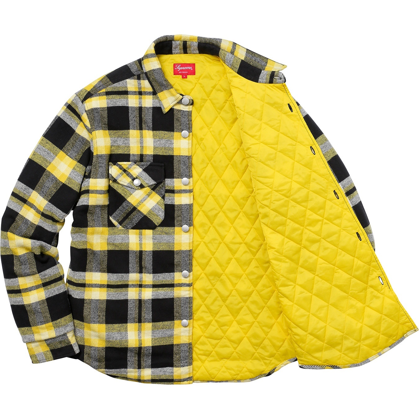 Quilted Arc Logo Flannel Shirt view 9